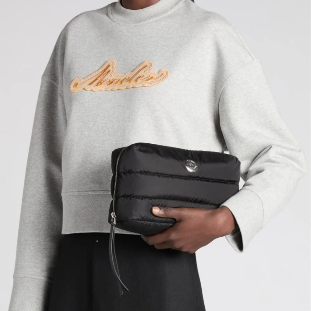 Moncler Quilted Black Clutch - Picture 2 of 14